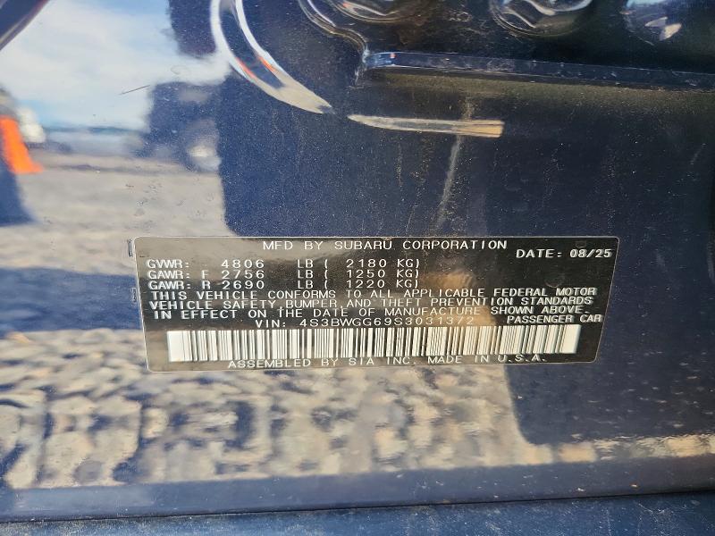 Продаж на аукціоні авто 2025 Subaru Legacy, vin: 4S3BWGG69S3031372, номер лоту: 67628346