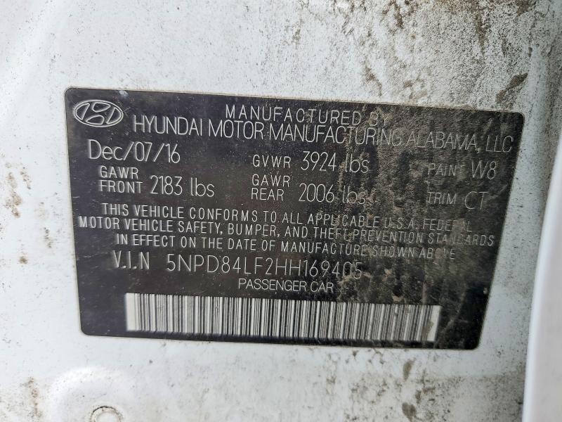 Продажа на аукционе авто 2017 Hyundai Elantra, vin: 5NPD84LF2HH169405, номер лота: 67297786