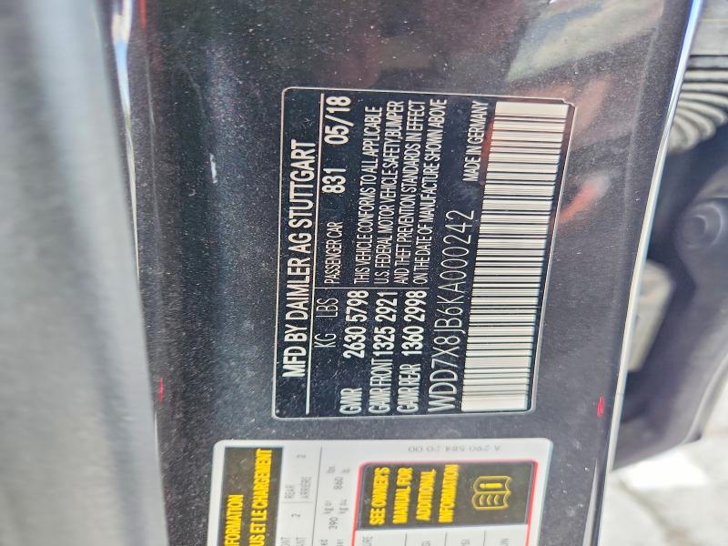Продажа на аукционе авто 2019 Mercedes-benz Amg Gt, vin: WDD7X8JB6KA000242, номер лота: 68343386