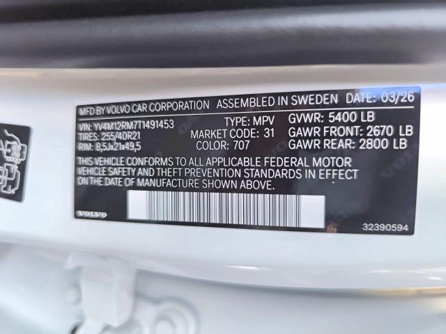 Продаж на аукціоні авто 2026 Volvo Xc60, vin: YV4M12RM7T1491453, номер лоту: 67754736