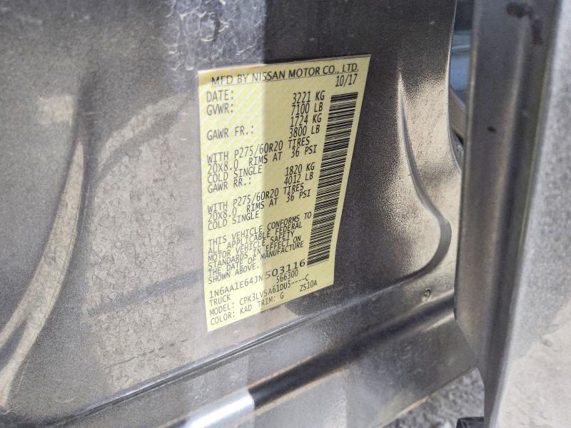 Продаж на аукціоні авто 2018 Nissan Titan, vin: 1N6AA1E64JN503116, номер лоту: 67439546