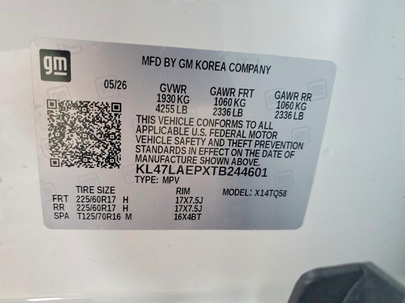 Продажа на аукционе авто 2026 Buick Envista, vin: KL47LAEPXTB244601, номер лота: 70143386