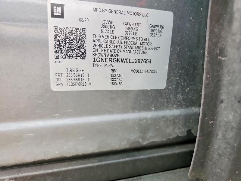 Продажа на аукционе авто 2020 Chevrolet Traverse, vin: 1GNERGKW0LJ297654, номер лота: 68010306