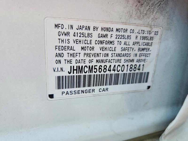 Продаж на аукціоні авто 2004 Honda Accord, vin: JHMCM56844C018841, номер лоту: 67823736