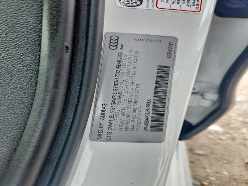 2018 Audi A6 მანქანა იყიდება აუქციონზე, vin: WAUG8AFC4JN079009, აუქციონის ნომერი: 67651666
