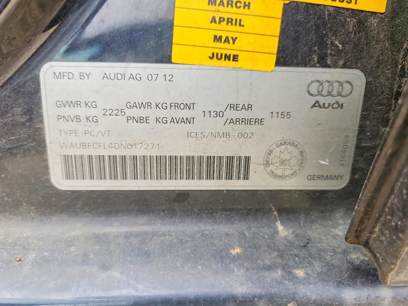 Продажа на аукционе авто 2013 Audi A4, vin: WAUBFCFL4DN017271, номер лота: 68209596