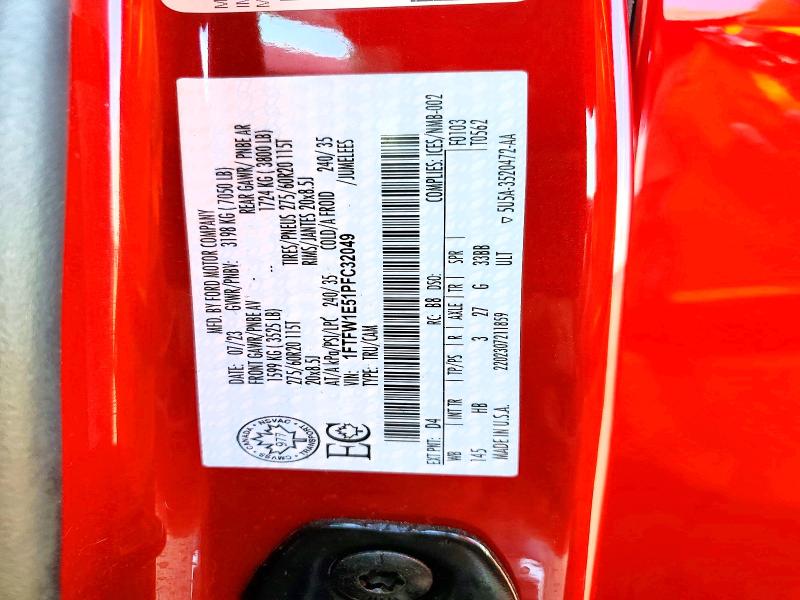 Aukcja sprzedaży 2023 Ford F150, vin: 1FTFW1E51PFC32049, numer aukcji: 68144356