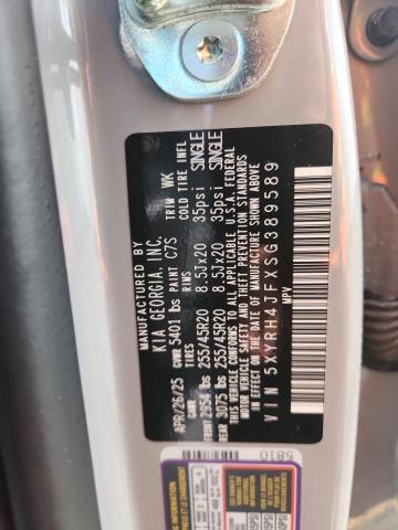 Aukcja sprzedaży 2025 Kia Sorento, vin: 5XYRH4JFXSG389589, numer aukcji: 67635156