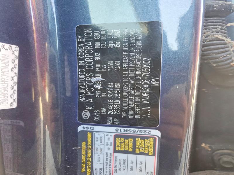 67753886 :رقم المزاد ، KNDPN3AC6H7050902 vin ، 2017 Kia Sportage مزاد بيع
