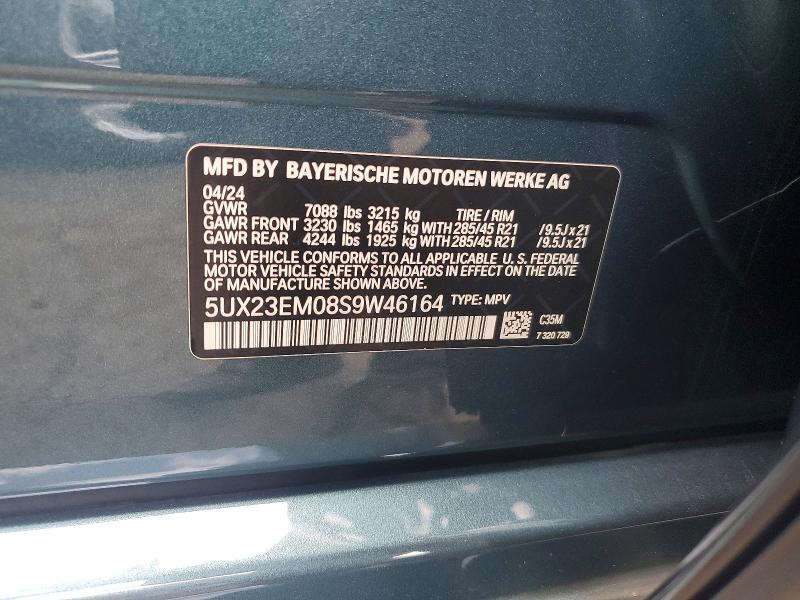 Aukcja sprzedaży 2025 Bmw X7, vin: 5UX23EM08S9W46164, numer aukcji: 68588576