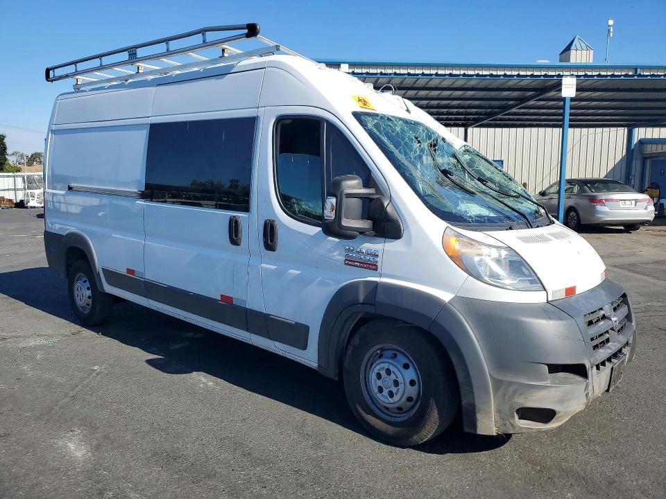 66607956 :رقم المزاد ، 3C6TRVDG4HE509445 vin ، 2017 Ram Promaster 2500 مزاد بيع