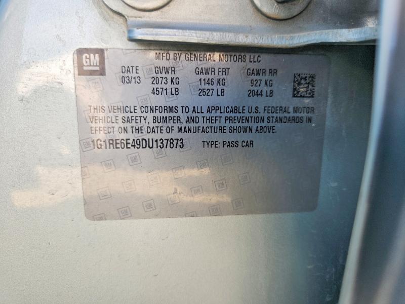 Aukcja sprzedaży 2013 Chevrolet Volt, vin: 1G1RE6E49DU137873, numer aukcji: 70108926