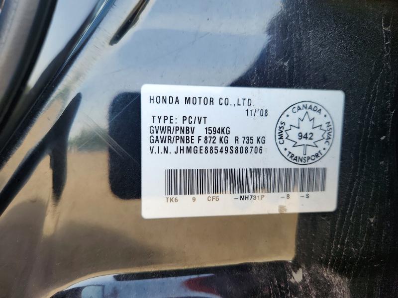 Продаж на аукціоні авто 2009 Honda Fit, vin: JHMGE88549S808706, номер лоту: 64464506