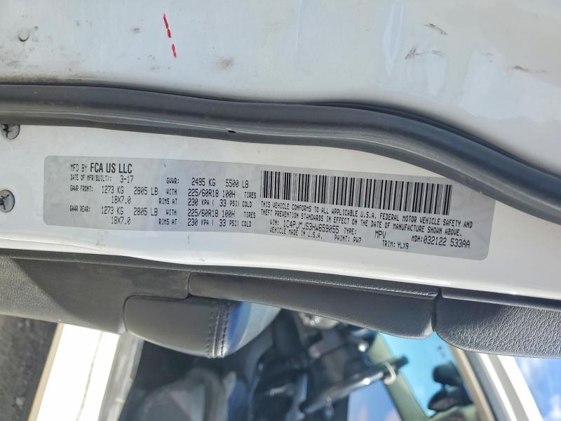 67358816 :رقم المزاد ، 1C4PJMJS3HW659055 vin ، 2017 Jeep Cherokee مزاد بيع
