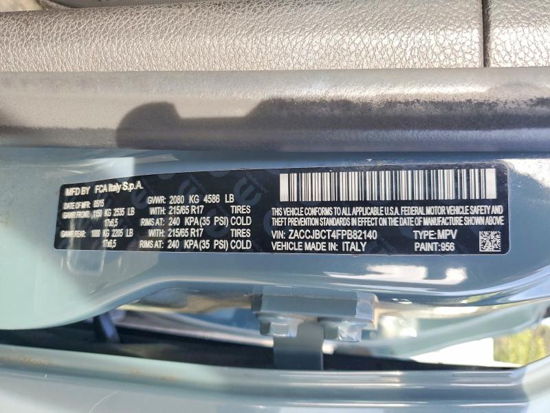 68445916 :رقم المزاد ، ZACCJBCT4FPB82140 vin ، 2015 Jeep Renegade مزاد بيع