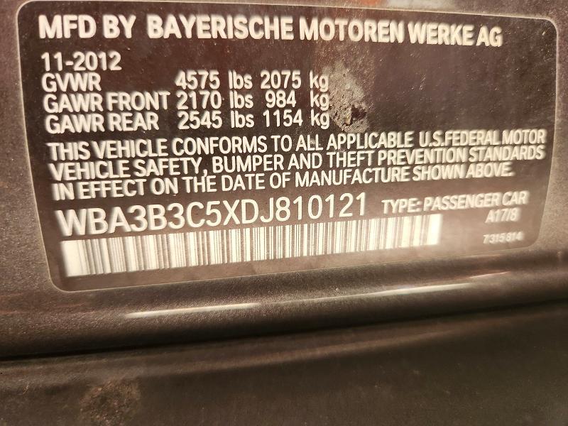 Aukcja sprzedaży 2013 Bmw 328, vin: WBA3B3C5XDJ810121, numer aukcji: 70483806