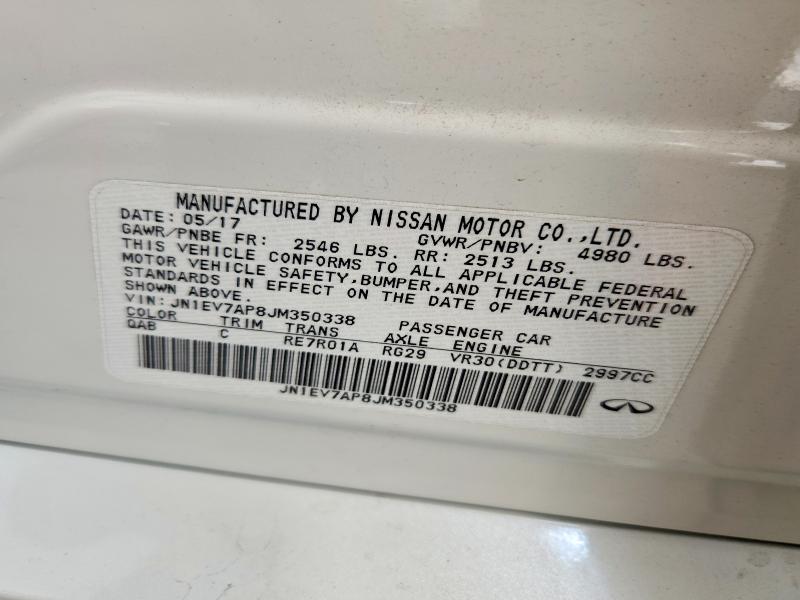 Продажа на аукционе авто 2018 Infiniti Q50, vin: JN1EV7AP8JM350338, номер лота: 67595746