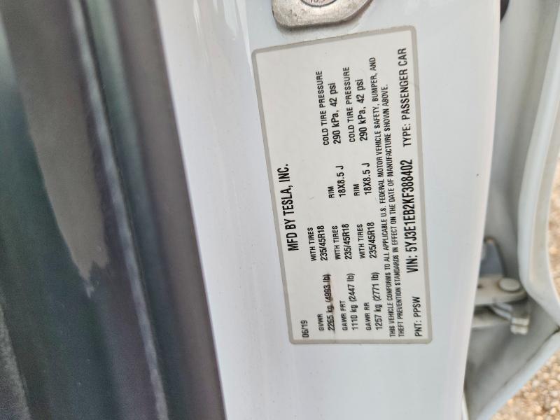 Aukcja sprzedaży 2019 Tesla Model 3, vin: 5YJ3E1EB2KF388402, numer aukcji: 69930316