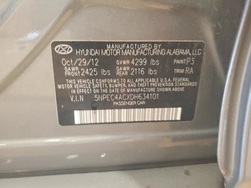 Продаж на аукціоні авто 2013 Hyundai Sonata, vin: 5NPEC4ACXDH634101, номер лоту: 69611746