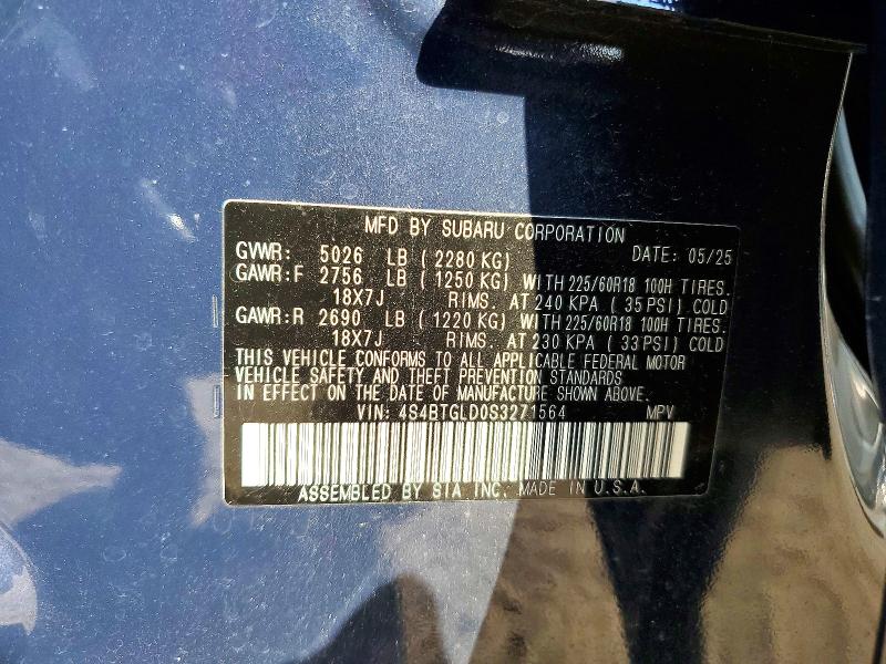 Aukcja sprzedaży 2025 Subaru Outback, vin: 4S4BTGLD0S3271564, numer aukcji: 67997246