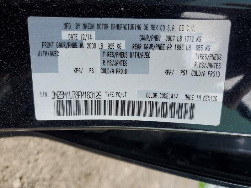 Auction sale of the 2015 Mazda 3, vin: 3MZBM1U78FM180129, lot number: 67651196