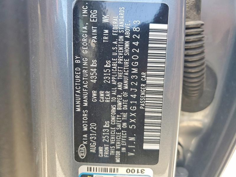 Продаж на аукціоні авто 2021 Kia K5, vin: 5XXG14J23MG024283, номер лоту: 69650926