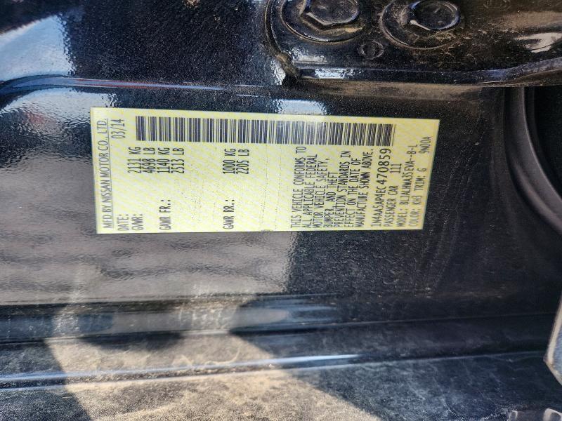 Aukcja sprzedaży 2014 Nissan Maxima, vin: 1N4AA5AP4EC470859, numer aukcji: 67428006