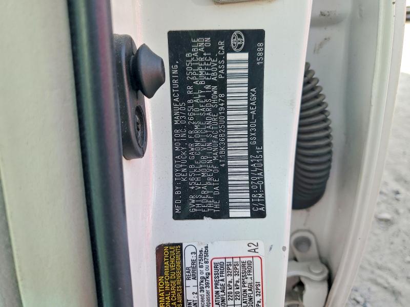 Продажа на аукционе авто 2005 Toyota Avalon, vin: 4T1BK36B25U019478, номер лота: 70463026