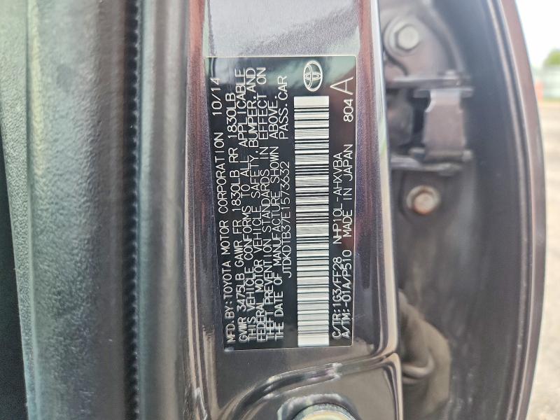 Продажа на аукционе авто 2014 Toyota Prius C, vin: JTDKDTB37E1573632, номер лота: 69933006