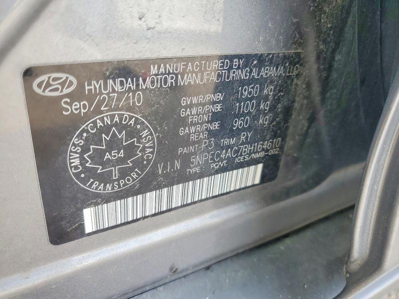Aukcja sprzedaży 2011 Hyundai Sonata, vin: 5NPEC4AC7BH164610, numer aukcji: 67866536