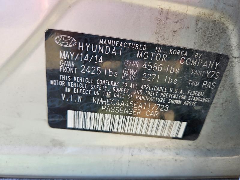 Aukcja sprzedaży 2014 Hyundai Sonata, vin: KMHEC4A45EA117723, numer aukcji: 68837706