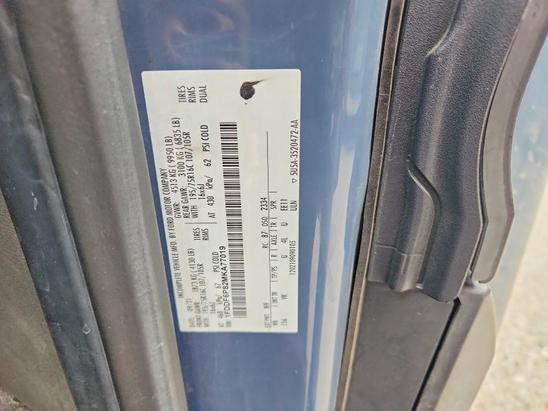 67793196 :رقم المزاد ، 1FDDF6P82MKA77019 vin ، 2021 Ford Transit مزاد بيع