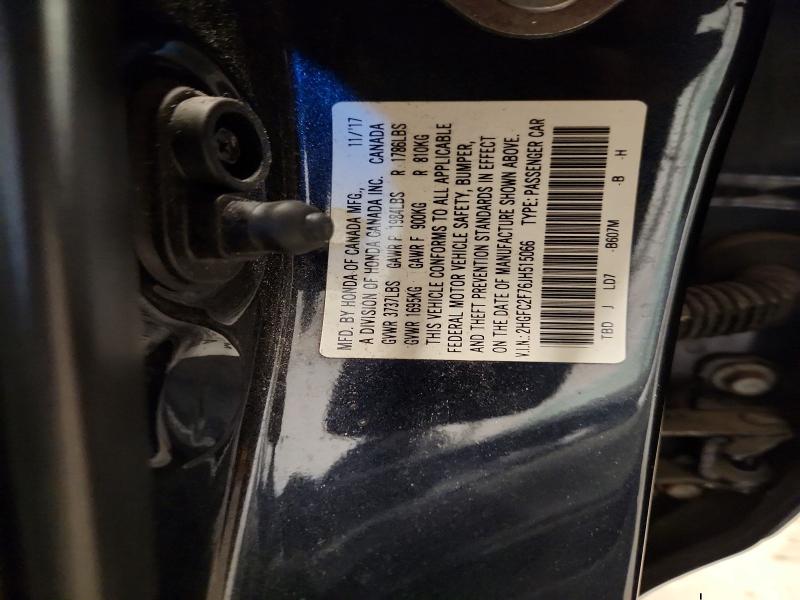Продаж на аукціоні авто 2018 Honda Civic, vin: 2HGFC2F76JH515066, номер лоту: 70130046