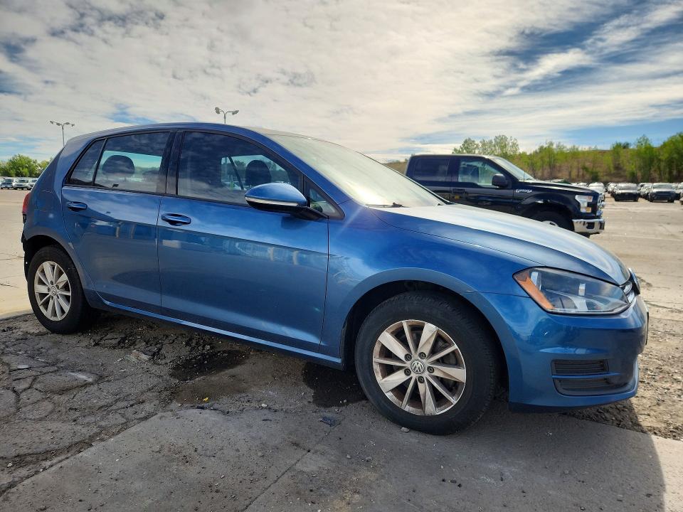 2015 Volkswagen Golf მანქანა იყიდება აუქციონზე, vin: 3VW217AU3FM052967, აუქციონის ნომერი: 68650096