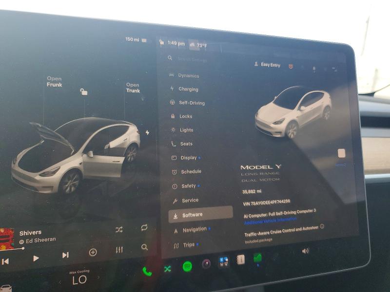 69512516 :رقم المزاد ، 7SAYGDEE4PF744256 vin ، 2023 Tesla Model Y مزاد بيع