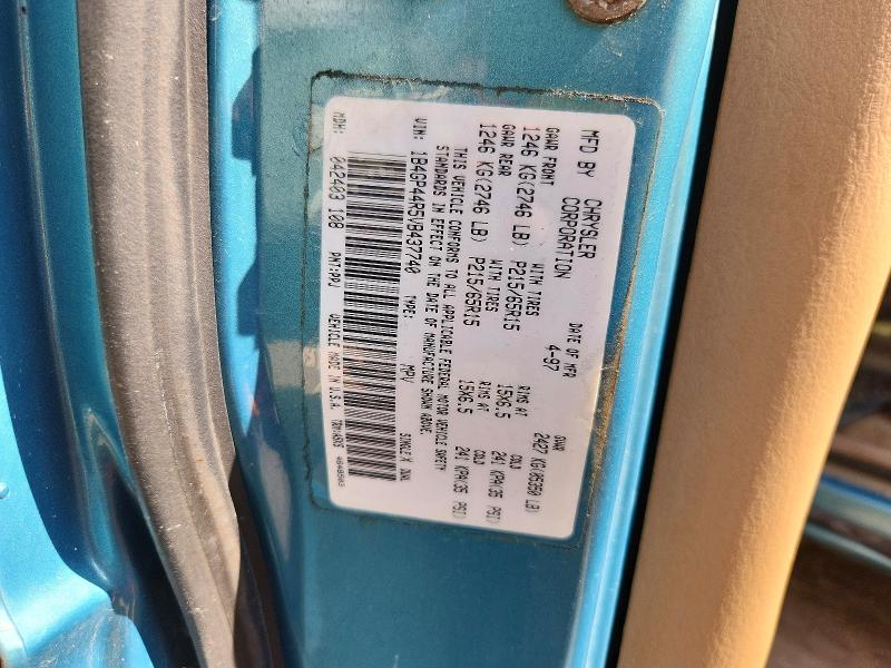 Aukcja sprzedaży 1997 Dodge Grand Caravan, vin: 1B4GP44R5VB437740, numer aukcji: 68481026