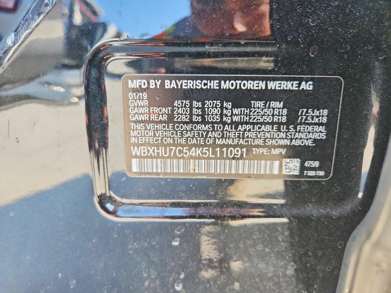 Продаж на аукціоні авто 2019 Bmw X1, vin: WBXHU7C54K5L11091, номер лоту: 67140976