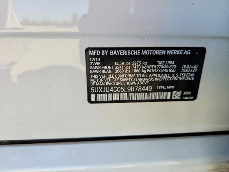 Aukcja sprzedaży 2020 Bmw X5, vin: 5UXJU4C05L9B78449, numer aukcji: 67872166