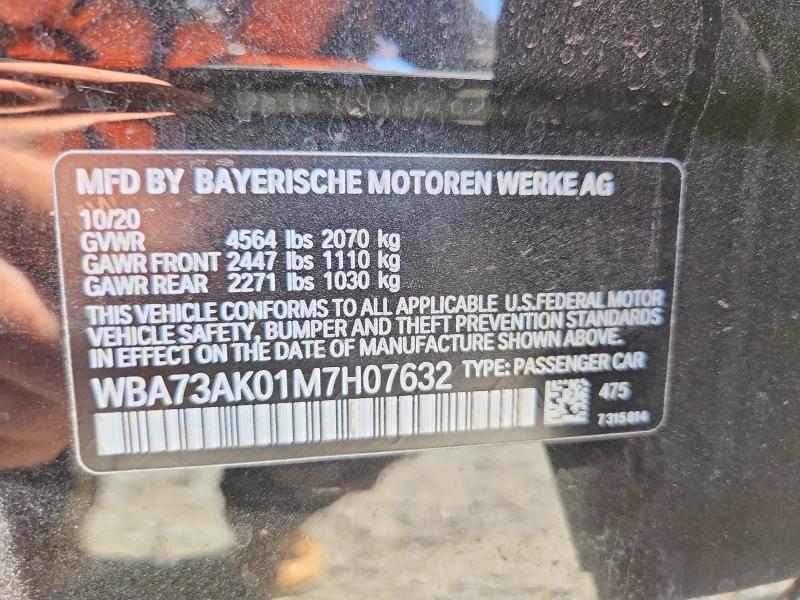 Auction sale of the 2021 Bmw 228xi, vin: WBA73AK01M7H07632, lot number: 68866996