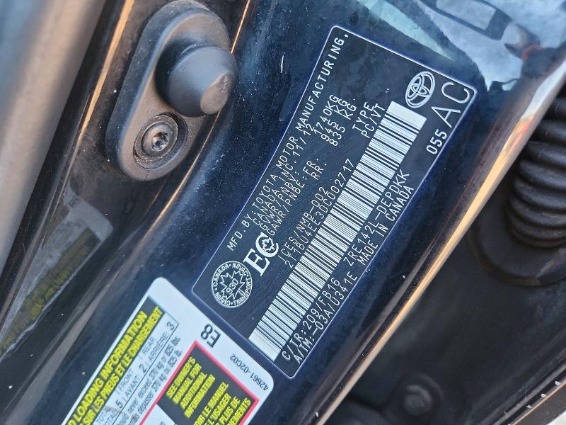 2013 Toyota Corolla მანქანა იყიდება აუქციონზე, vin: 2T1BU4EE3DC002717, აუქციონის ნომერი: 69740606