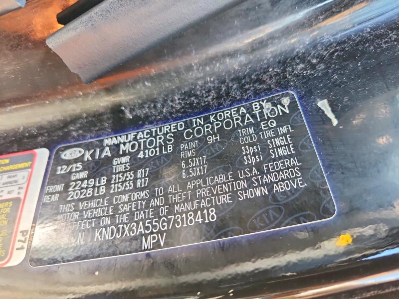 2016 Kia Soul მანქანა იყიდება აუქციონზე, vin: KNDJX3A55G7318418, აუქციონის ნომერი: 67896836