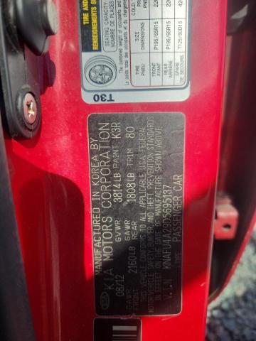 2013 Kia Forte მანქანა იყიდება აუქციონზე, vin: KNAFU4A29D5695137, აუქციონის ნომერი: 69315266