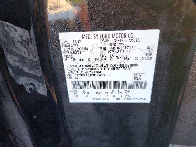 Aukcja sprzedaży 2013 Ford F150, vin: 1FTFX1EF3DFA97500        , numer aukcji: 68132866