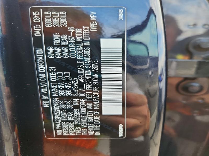 Aukcja sprzedaży 2016 Volvo Xc90, vin: YV4A22PK5G1024894, numer aukcji: 69015316