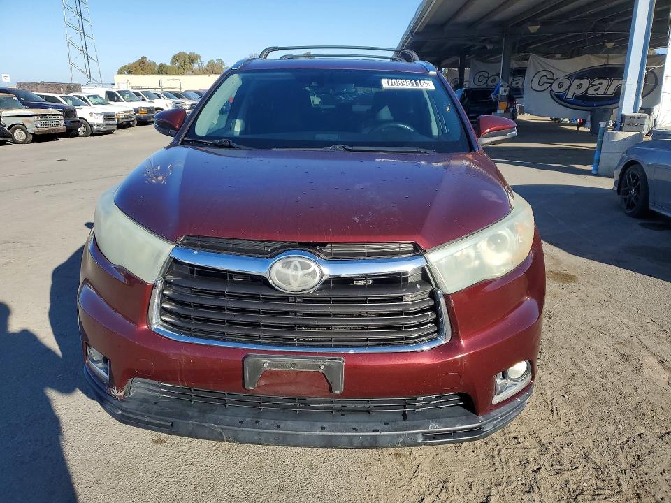 2015 Toyota Highlander მანქანა იყიდება აუქციონზე, vin: 5TDDKRFH1FS114673, აუქციონის ნომერი: 70898116