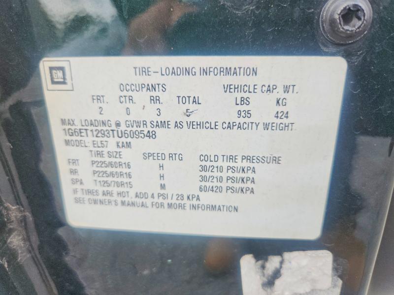 Продаж на аукціоні авто 1996 Cadillac Eldorado, vin: 1G6ET1293TU609548, номер лоту: 69253106