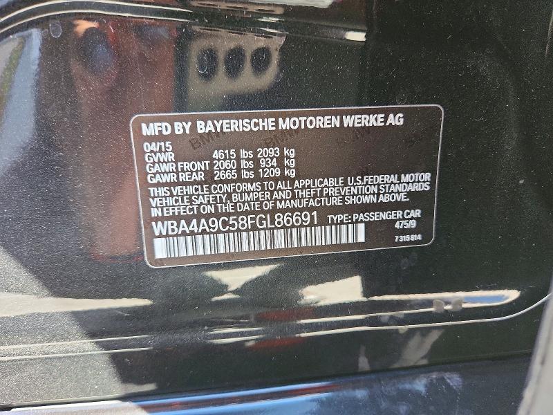 70460126 :رقم المزاد ، WBA4A9C58FGL86691 vin ، 2015 Bmw 428 مزاد بيع