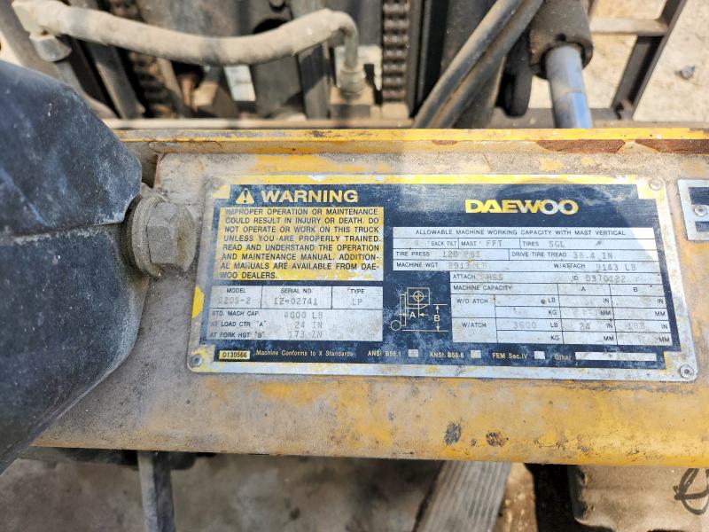 Продажа на аукционе авто 2000 Daewoo Forklift, vin: 1202741, номер лота: 69943906