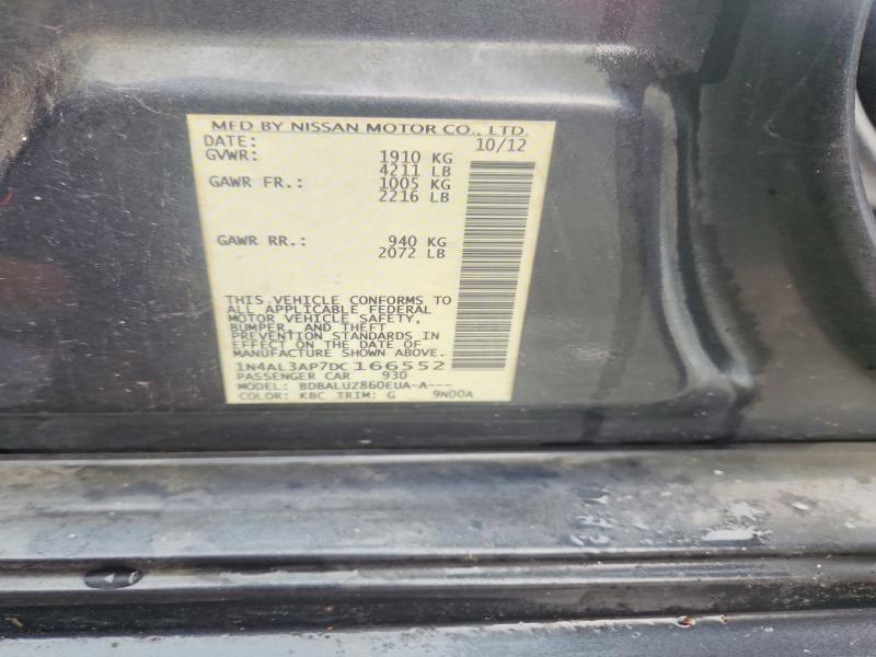 2013 Nissan Altima მანქანა იყიდება აუქციონზე, vin: 1N4AL3AP7DC166552, აუქციონის ნომერი: 68614766