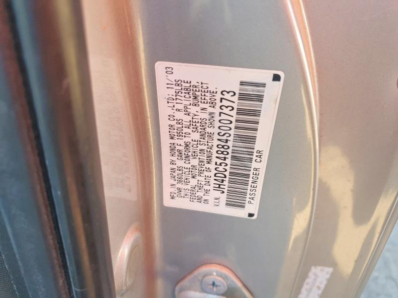 68648176 :رقم المزاد ، JH4DC54884S007373 vin ، 2004 Acura Rsx مزاد بيع